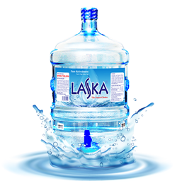 Nước uống tinh khiết Laska có vòi