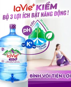 Nước lavie kiềm có vòi 18,5L